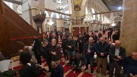 صلاة العشاء للشيخ يوسف ابو سنينه من المسجد الأقصى المبارك 11 جمادى الآخرة 1447 فواتيح سورة يونس