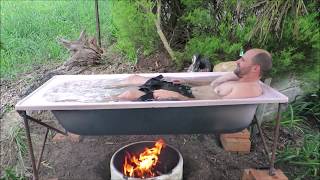 Making an Outdoor, Wood fired Bath