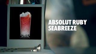 ABSOLUT RUBY SEABREEZE DRINK RECIPE - HOW TO MIX
