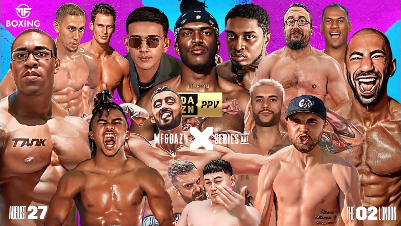 KSI vs Swarmz and Luis Alcaraz Pineda Misfits Boxing Livestream Watch Party Agha Noor