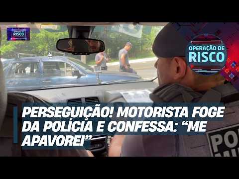 High-speed chase! Driver flees from police and confesses: "I panicked"