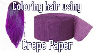 Color your hair using violet crepe paper i hope you guys enjoy the vid
as much we enjoyed filming it. note: please don't reupload this video.
if like ...