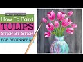 Tulip Painting 🌷🎨 with Acrylics for Beginners | Tulip Flowers in a Jar Spring Painting Tutorial