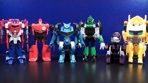 TRANSFORMERS ROBOTS IN DISGUISE: ROBOTS IN DISGUISE COLLECTION SET VIDEO TOY REVIEW