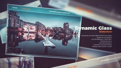 Dynamic Glass Slideshow (After Effects template)