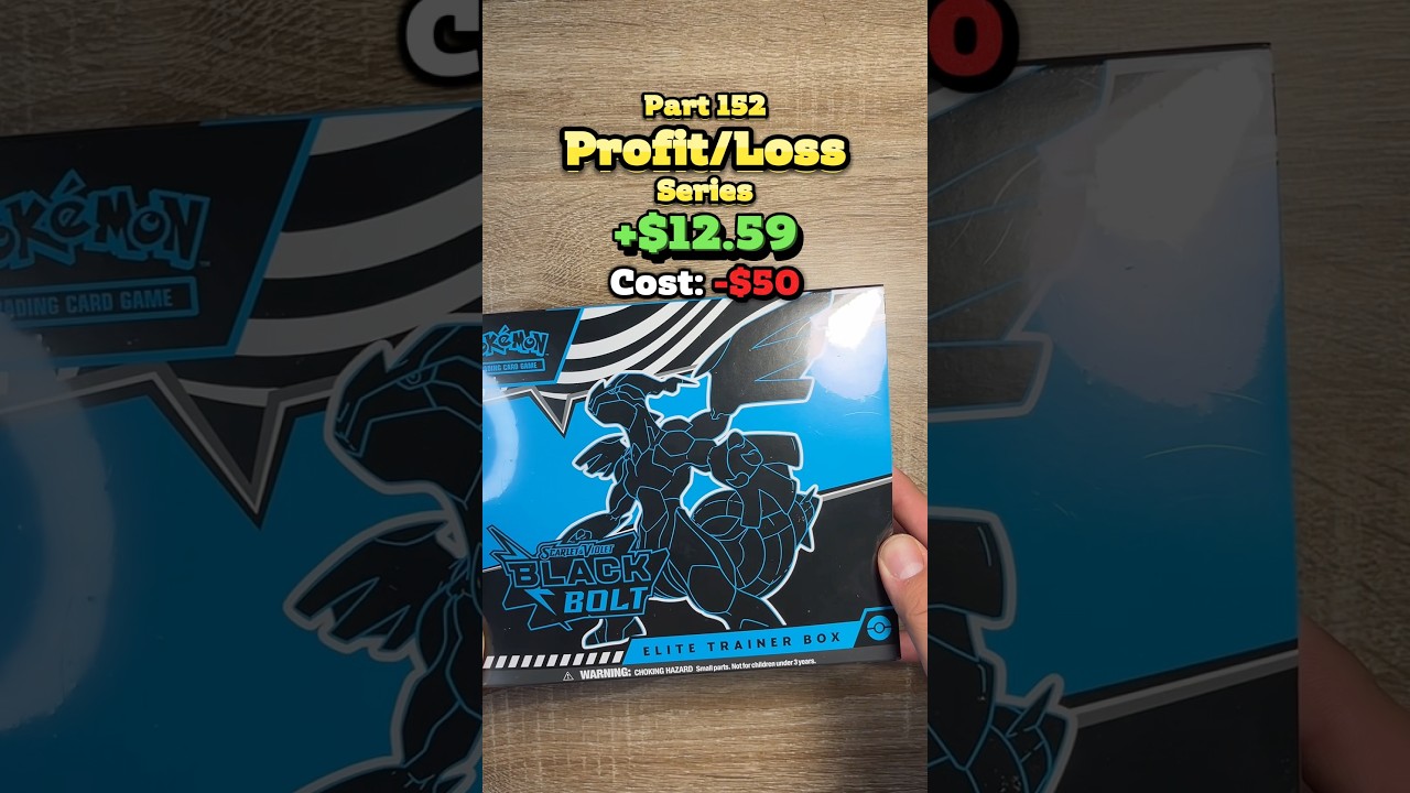 Channel Profit/Loss Series (Part 152) Black Bolt Elite Trainer Box Pack Opening