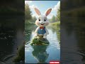 The Magical Wind Leaf Journey  of a Cute Bunny...Meeting cute animals and enjoying the adventure...