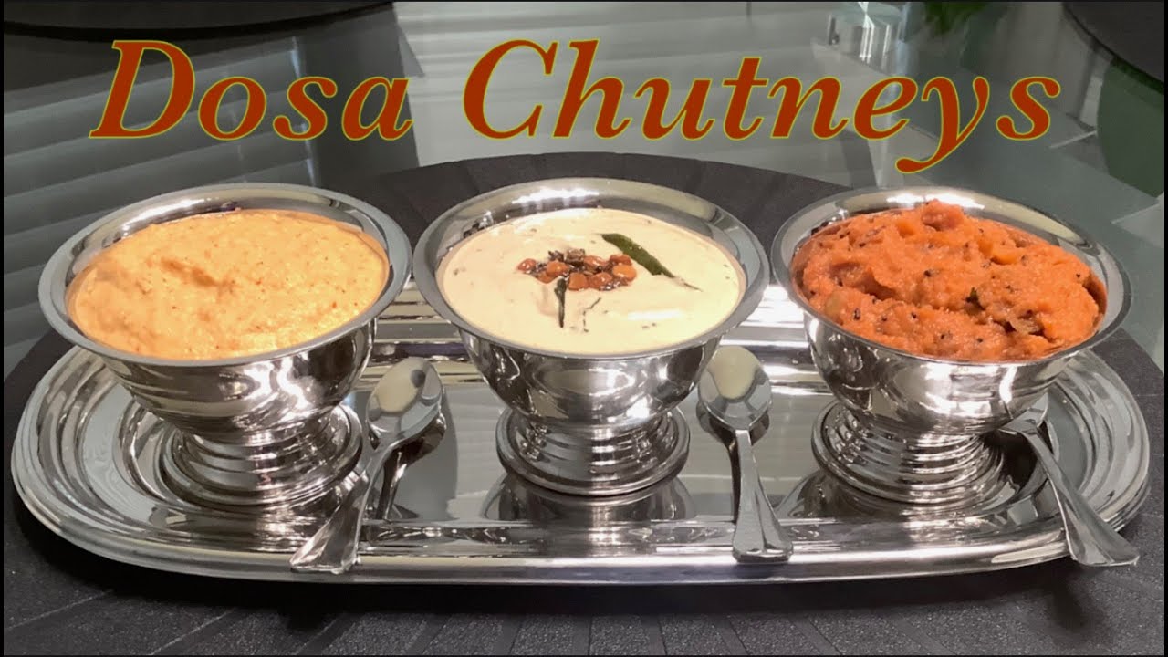 Quick and Easy Dosa Chutneys Onion Chutney (Ulli Karam) Coconut Red