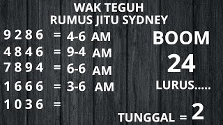 PREDIKSI SYDNEY LOTTO 3 JULI 2025 | BOCORAN TOGEL SIDNEY HARI INI | RUMUS KEPALA EKOR SYDNEY JITU