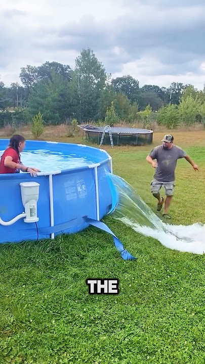 Amazing way to say goodbye to your swimming pool