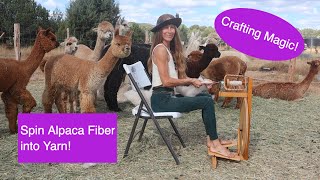 Crafting Magic: Spin Alpaca Fiber into Yarn