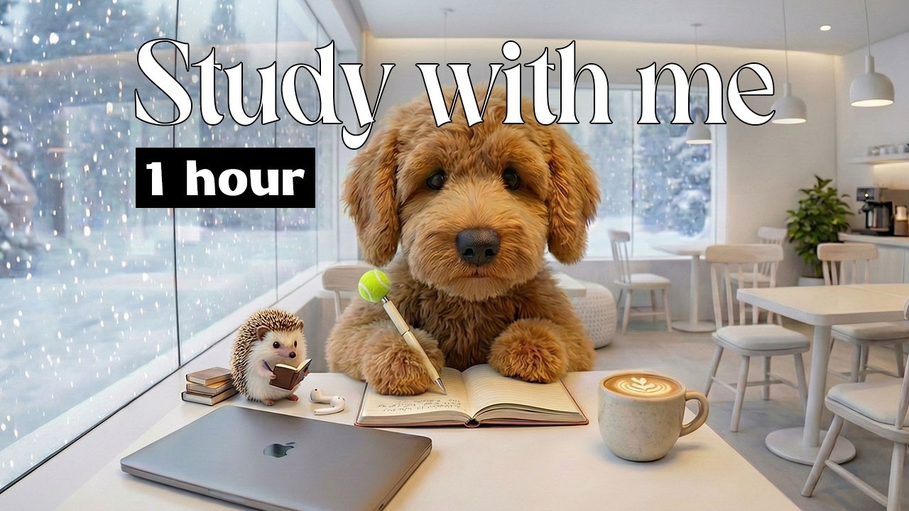 Cozy Winter Coffee Shop Ambience ☕❄️ Study With Me (Lofi / Relaxing / Focus)