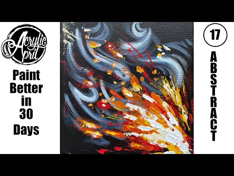 🌸 Wildflower 💜 FINGERPAINT Abstract Acrylic Painting for Beginners