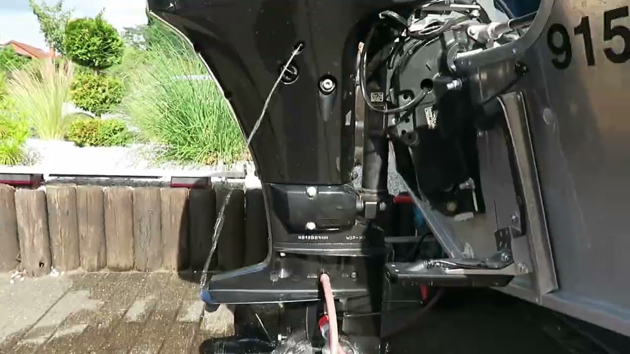 Boot Linder Arkip 460 - Motortest Außenborder Suzuki 60 PS oder auch Spülen nach Salzwassereinsatz