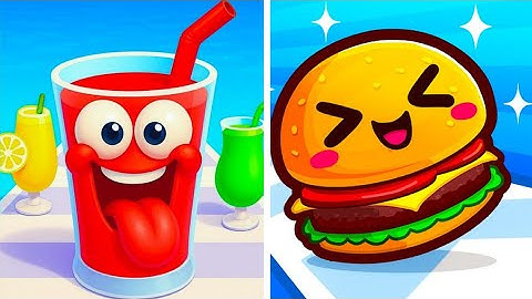 Food Run VS Juice Run All levels speedrun gameplay walkthrough Android ios Ep1 video Epic 2025 🆚🎮