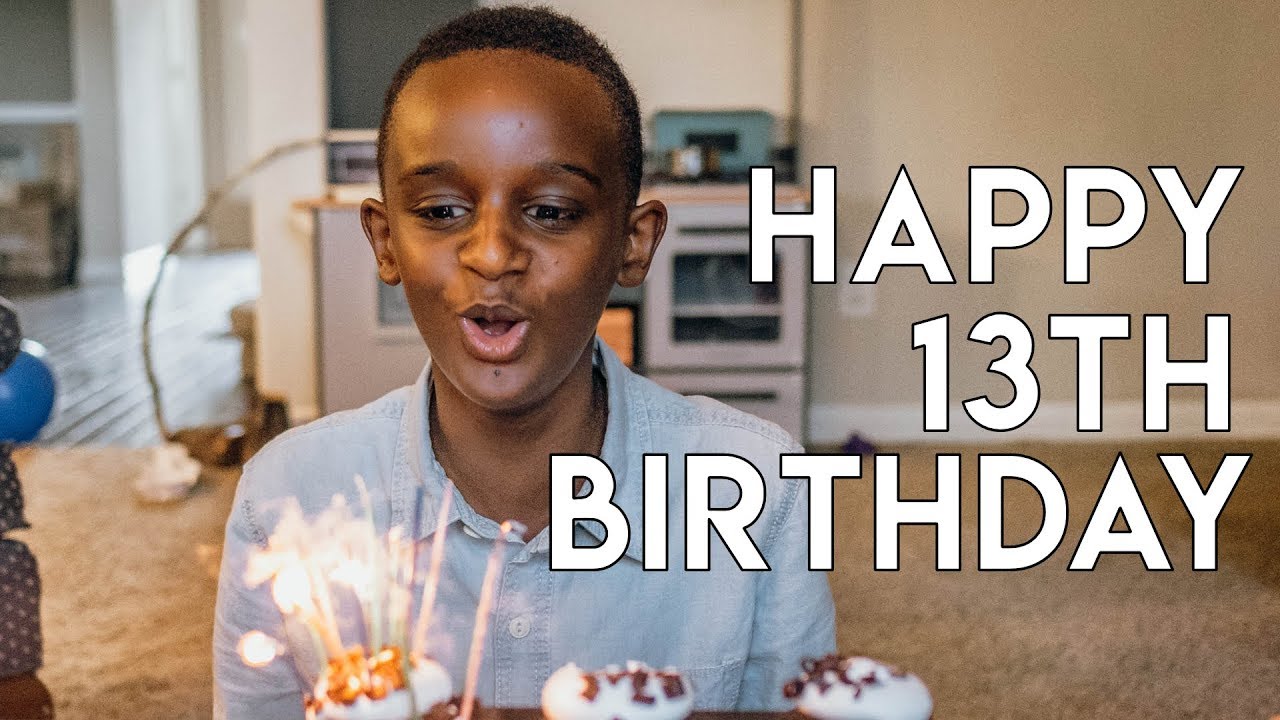 HE'S A TEEN!!! + Baptized on His Birthday