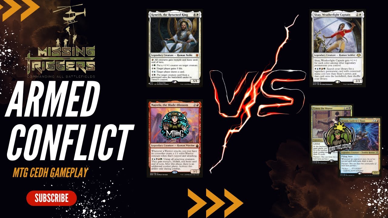 cEDH is hard when you don’t read the cards. Kenrith V Sisay V Tymna/Kraum V Najeela mtg gameplay thumbnail