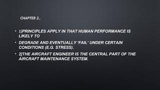 Human factor DGCA/EASA : CAP715 chapter 2