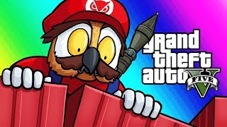 GTA5 Online Funny Moments - The Ultimate Clutch! (Mario VS RPG)