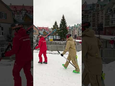 Prendre un cours de ski au printemps à  #tremblant