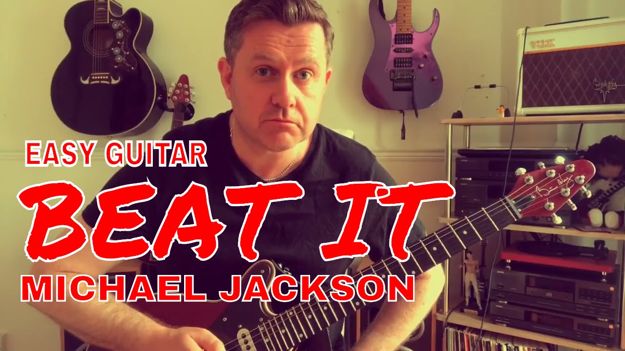 Easy Guitar Beat It Michael Jackson Guitar Lesson (Guitar Tab) YouTube