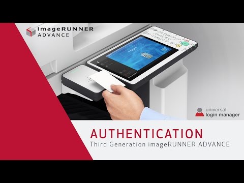 Authentication with ULM - Third Generation imageRUNNER ADVANCE