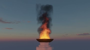 Plains of Elohim - Fire Simulation | Blender Eevee