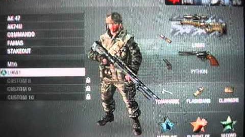 Black Ops prestige 4 custom classes and stats