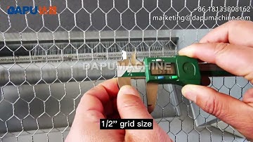 DAPU chicken netting fence 15mm hexagonal wire mesh machine