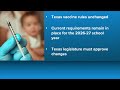Texas school vaccine rules remain unchanged despite Trump order
