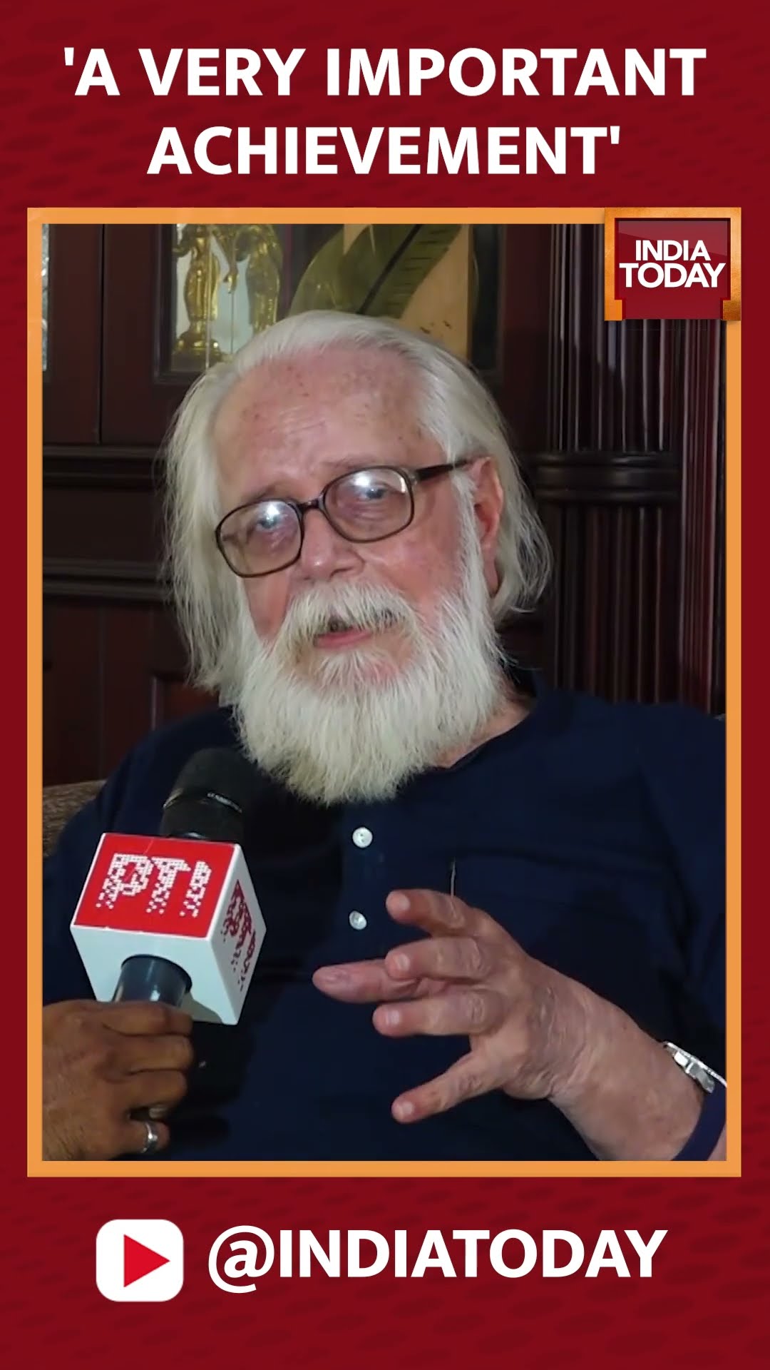 Nambi Narayanan Praises ISRO On Achieving Success In Docking Of SpaDeX Satellite #shorts #isro
