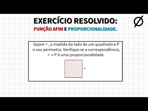 Função Afim e Proporcionalidade Exercício Resolvido