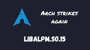 libalpm.sp.15 error, the last straw that made me leave Arch forever
