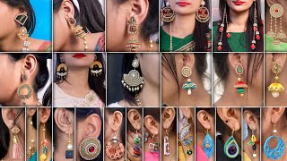 Curio Cottage Earrings : Buy Curio Cottage The Zoya Colours of Chandelier  Dangler Earrings Online | Nykaa Fashion