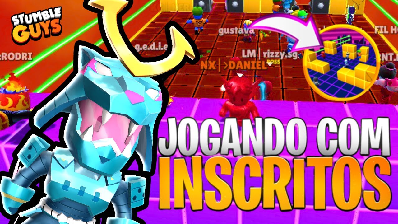 👑LIVE STUMBLE GUYS AO VIVO👑JOGANDO COM INSCRITOS👑 100FIM TV 