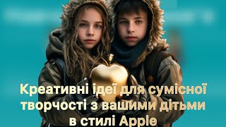 Ідеї у стилі Apple для сумної творчості з вашими дітьми. Прикраси у стилі Apple