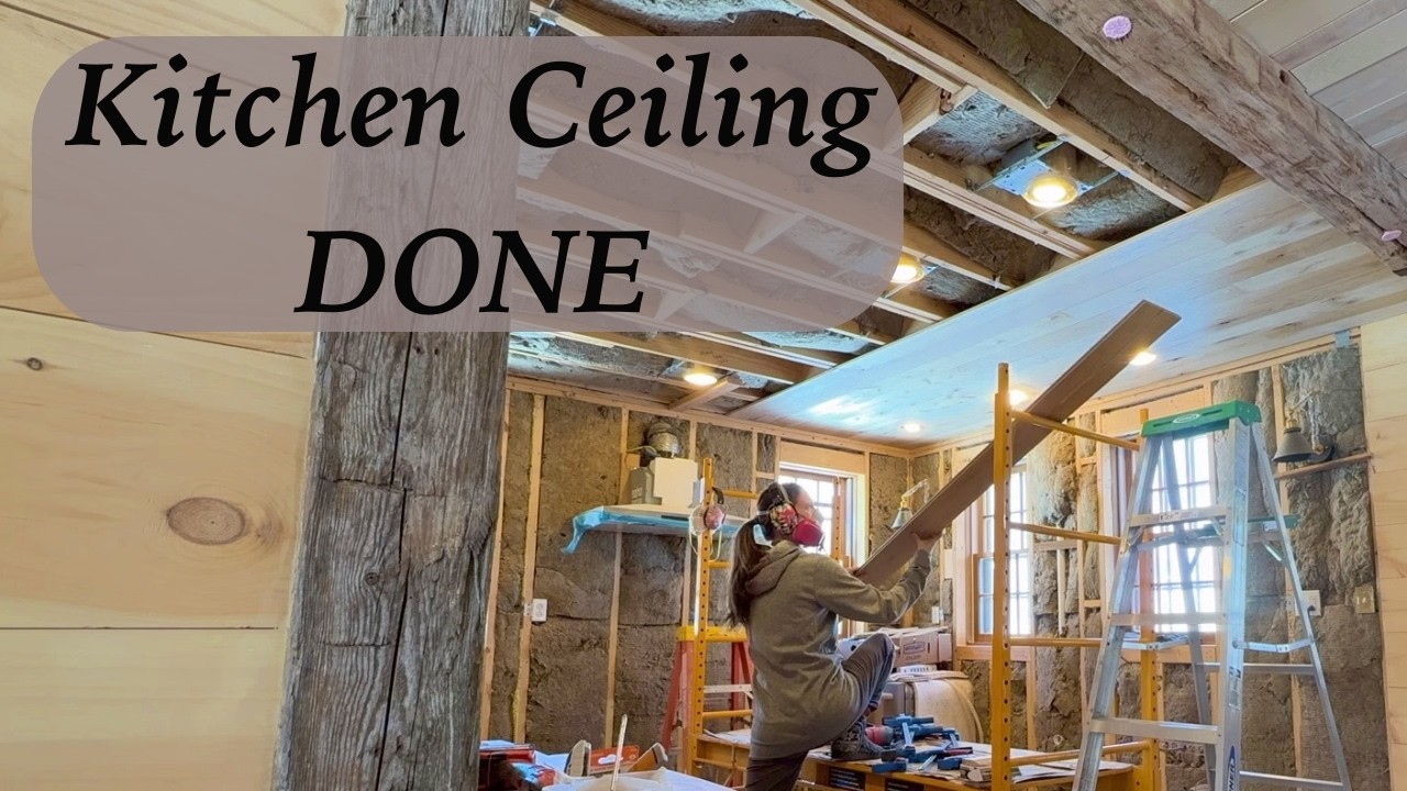 Kitchen Ceiling DONE! - YouTube