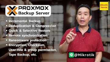 Proxmox Backup Server คอร์สออนไลน์ - แนะนำหลักสูตร