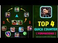 Top 4 Best Quick Counter Custom Formations In eFootball 2024 🐐🔥 | Best Formation For Xabi Alonso