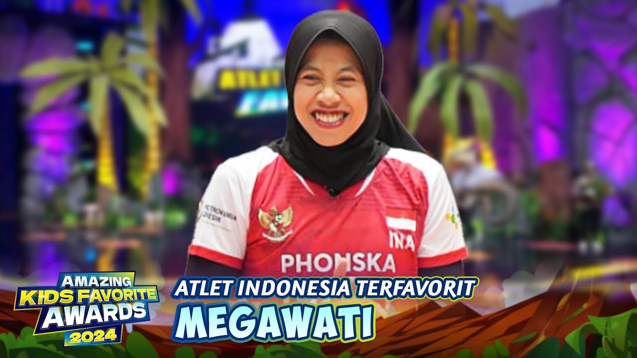Selamat Megawati! Pemenang Atlet Indonesia Favorit! | AMAZING KIDS FAVORITE AWARDS 2024