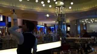 Showtime at the Martini Bar in the Celebrity Eclipse .
