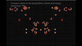 Conway's Game of Life, coded using Python, updated