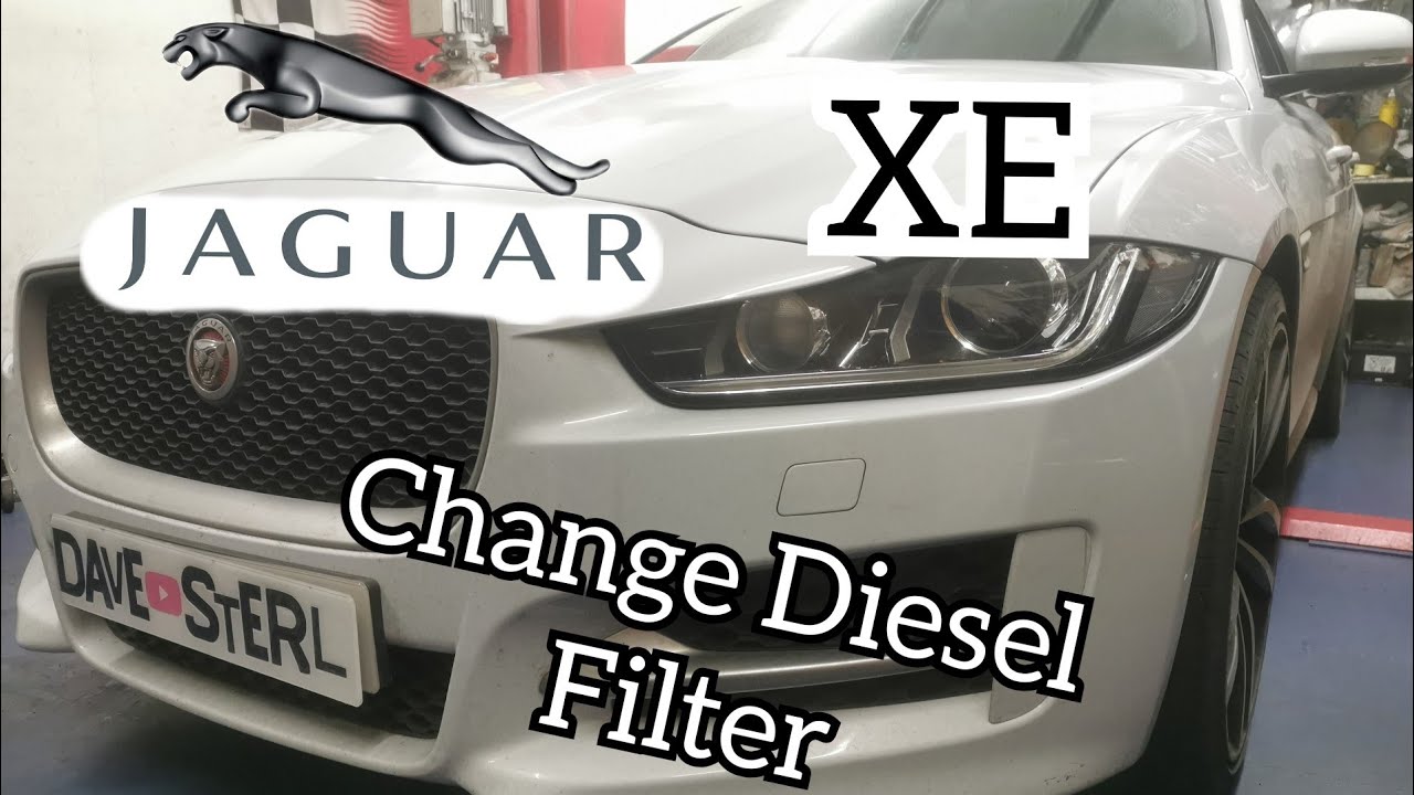 Jaguar XE 2.0 Diesel Change Fuel Filter YouTube