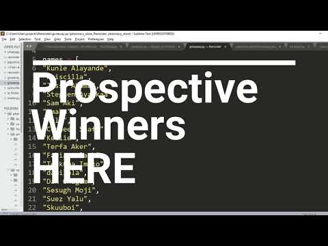 The Fairest Random Giveaway | How It Was Done On Deanalyst