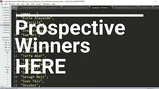 The Fairest Random Giveaway How It Was Done On Deanalyst