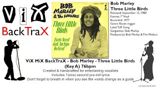 Bob Marley - Three Little Birds (Key A) 76bpm - Karaoke
