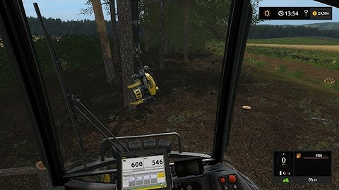 Farming simulator 17 - Loading woodchips and processing trees | Lawfolds, Aberdeenshire ep.13