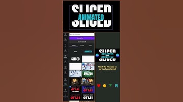 How to create a Sliced Animated Text in Canva - Tutorial