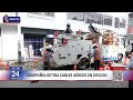 Ate: compañía retira cables aéreos en desuso