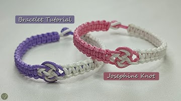 Josephine Knot Bracelet Tutorial | Macrame Bracelet Tutorial